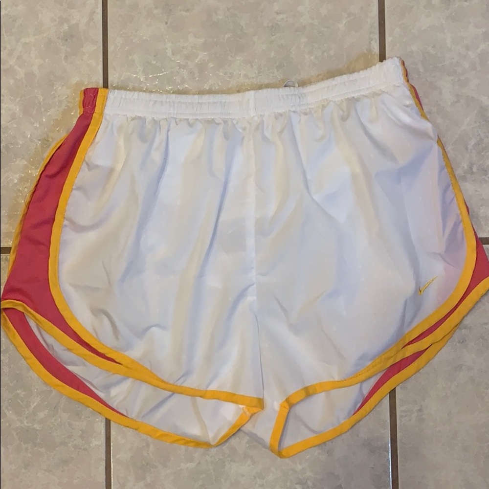 Like New - Nike Tempo Shorts White Livestrong L